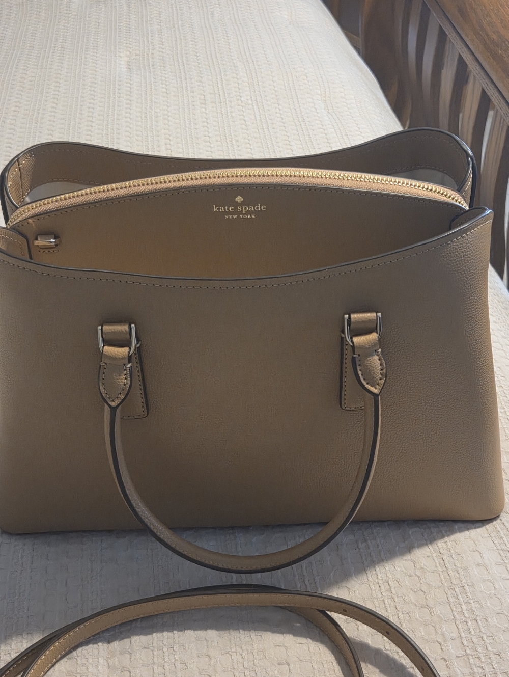 BNWT kate spade Tuscan Brown Thompson Street Satchel Bag